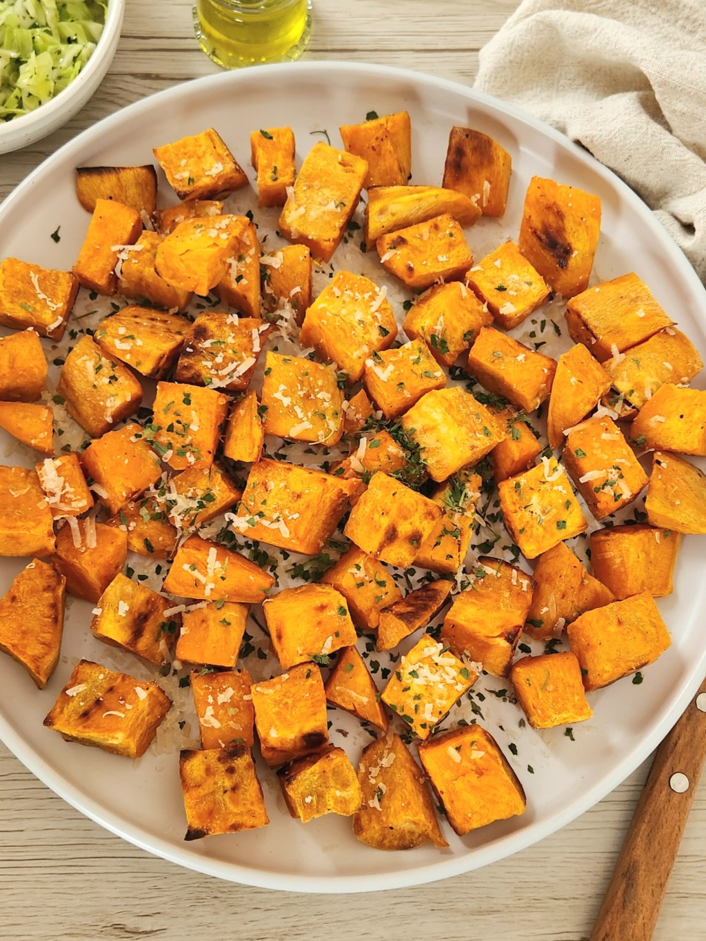 Crispy Baked Sweet Potatoes with Parmesan (Easy & Healthy Side&nbsp;Dish)