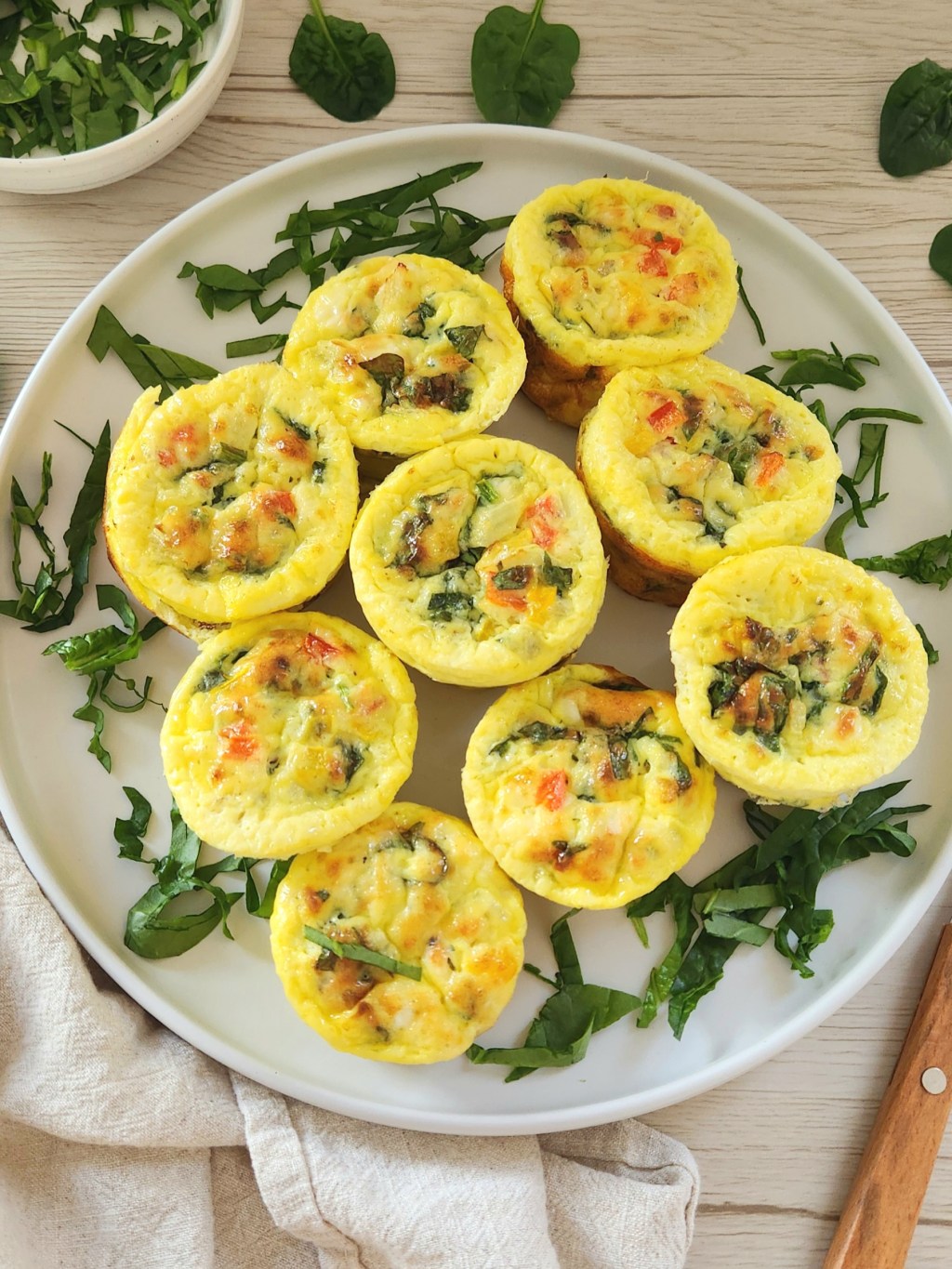 Savory Spinach Feta Egg Muffins (High-Protein&nbsp;Breakfast)