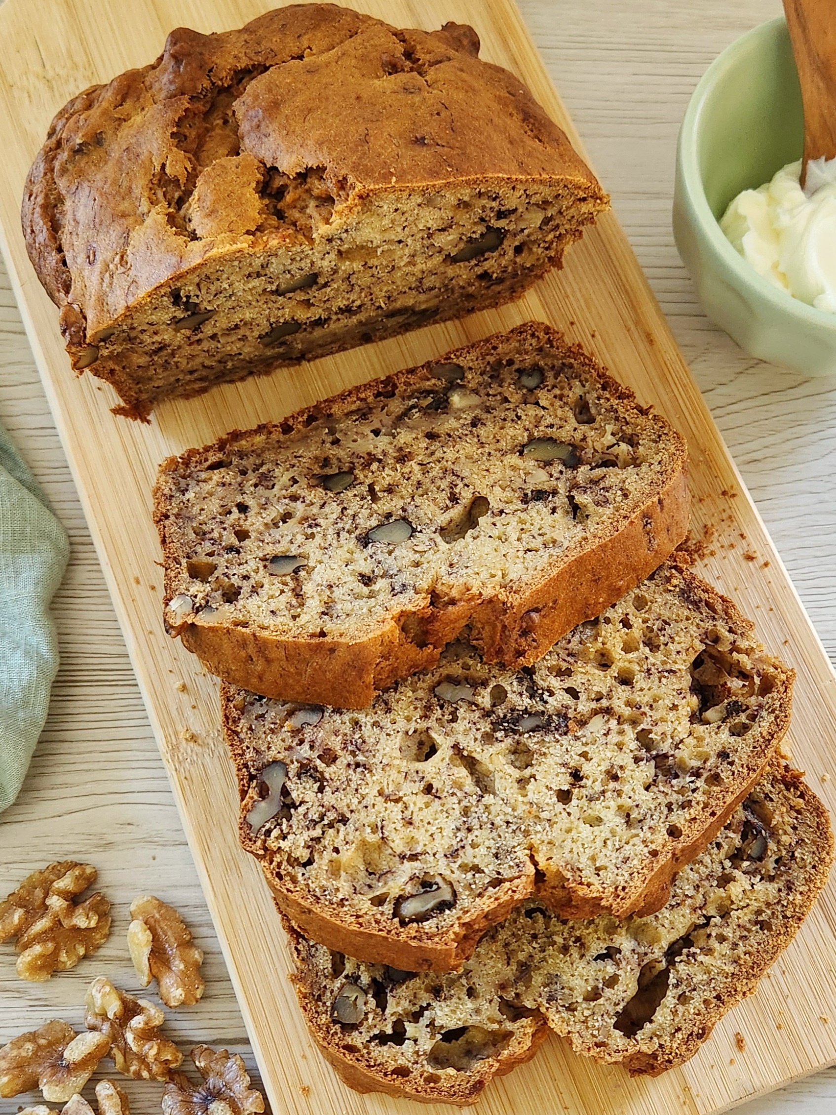 Healthy Banana Bread with Greek Yogurt (Whole Wheat Flour, No Refined Sugar)